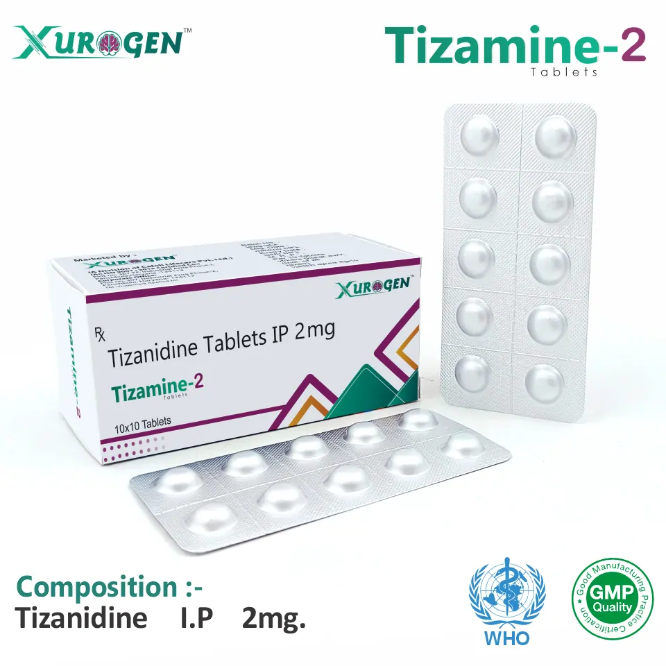 Tizanidine 2mg Tablet from Top Pharma Company in India